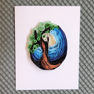 Strong Tree Quilled Greeting Card