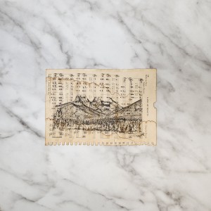 Found Material & Ink Collection, Sister Peaks