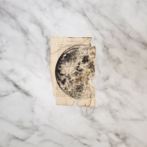 Found Material & Ink Collection, Full Moon