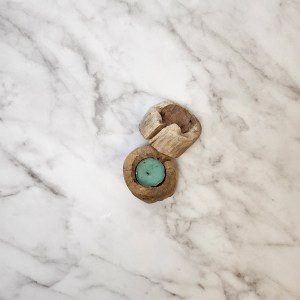 Set of two, driftwood candle holders