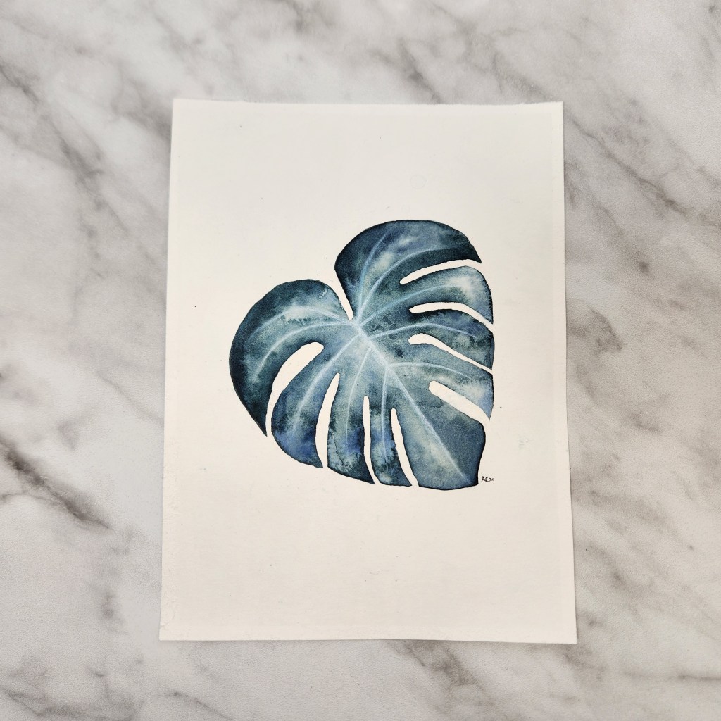 Original montsera Watercolor