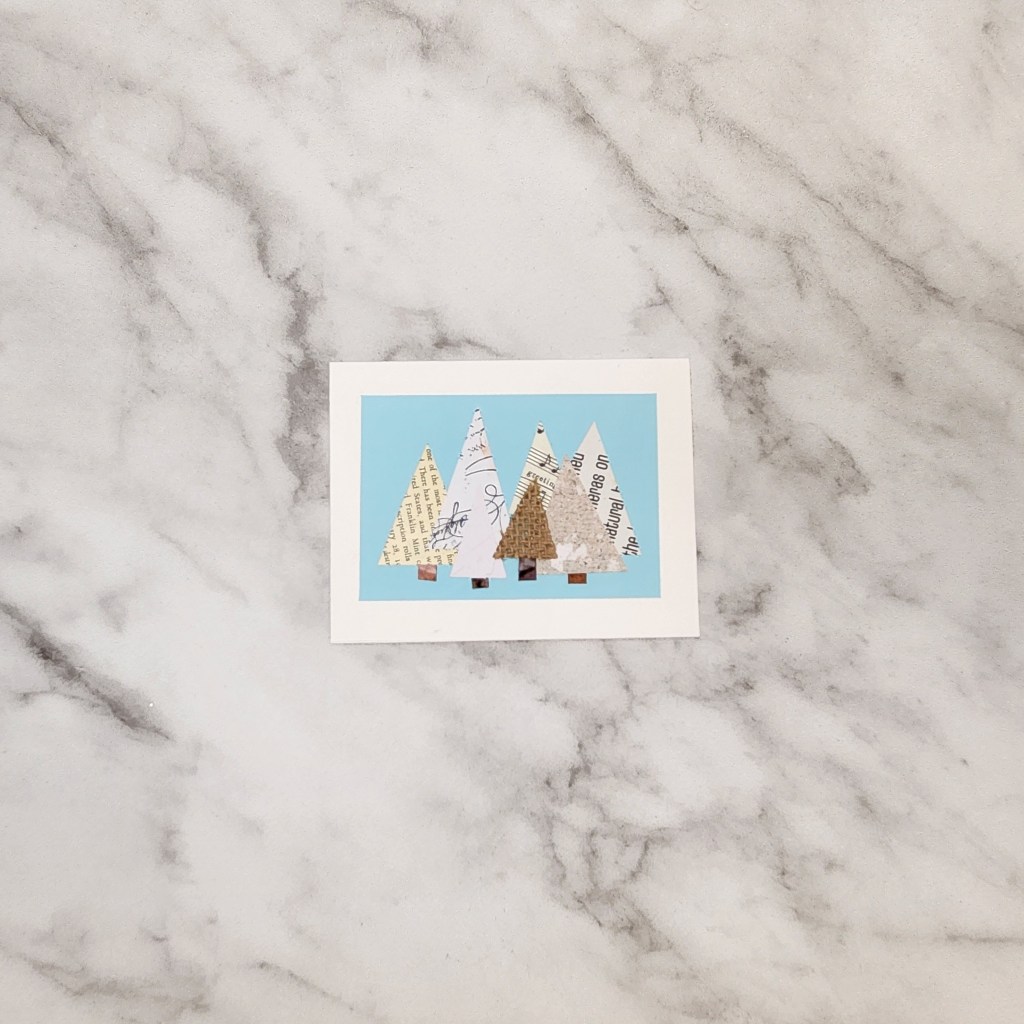 Recycled Material Simple Holiday Card