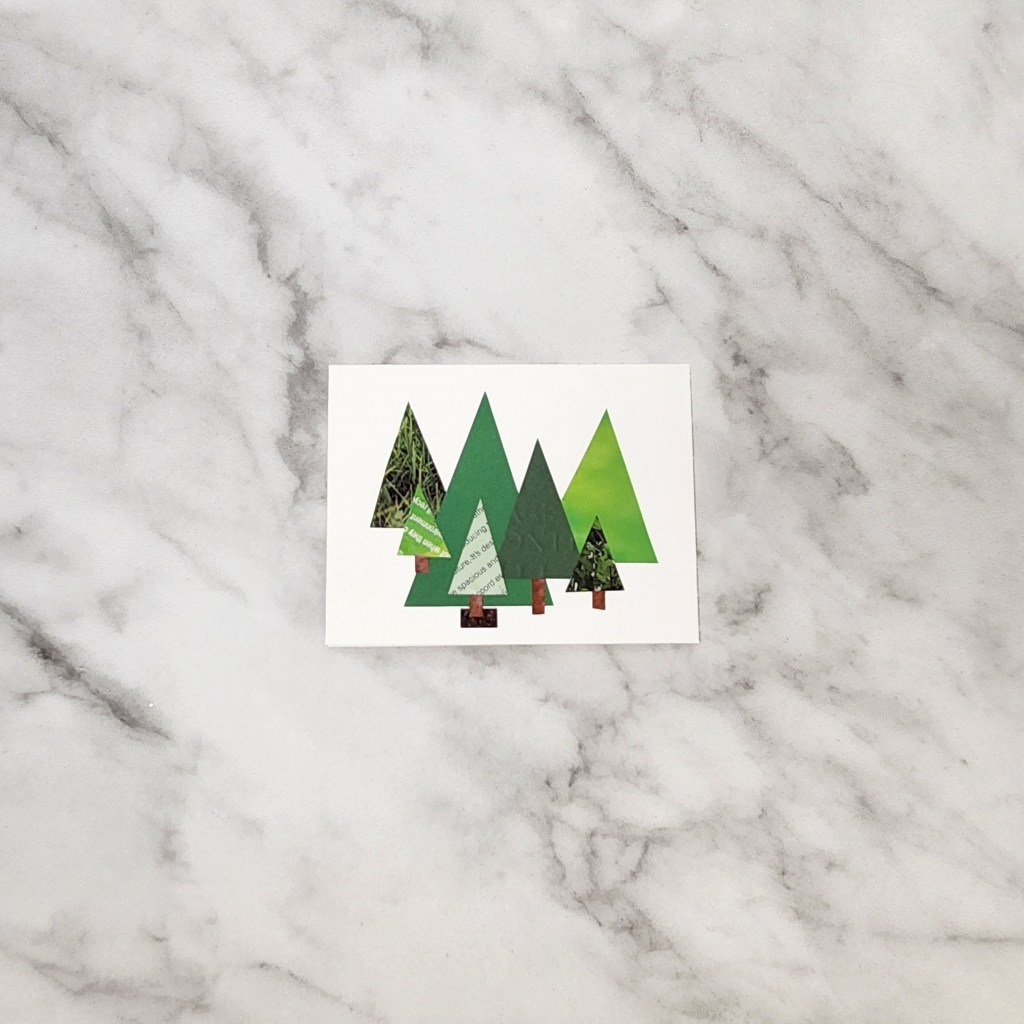 Recycled Material Simple Holiday Greeting Card
