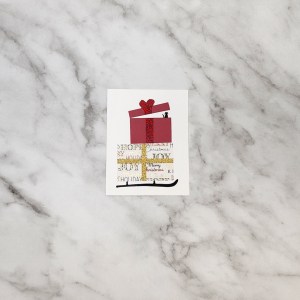 Found Materials Simple Holiday Greeting Card
