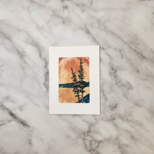 Original Encaustic Greeting Card #132