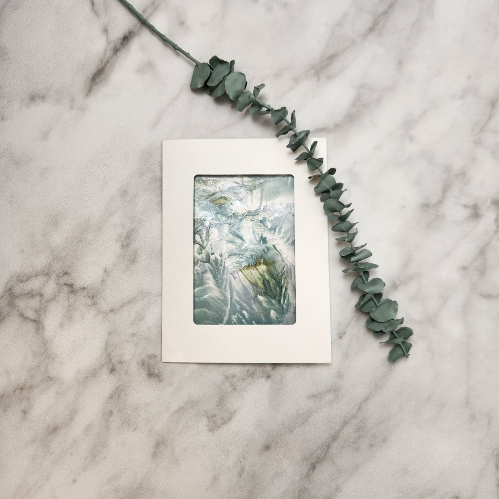 Original Encaustic Greeting Card #128