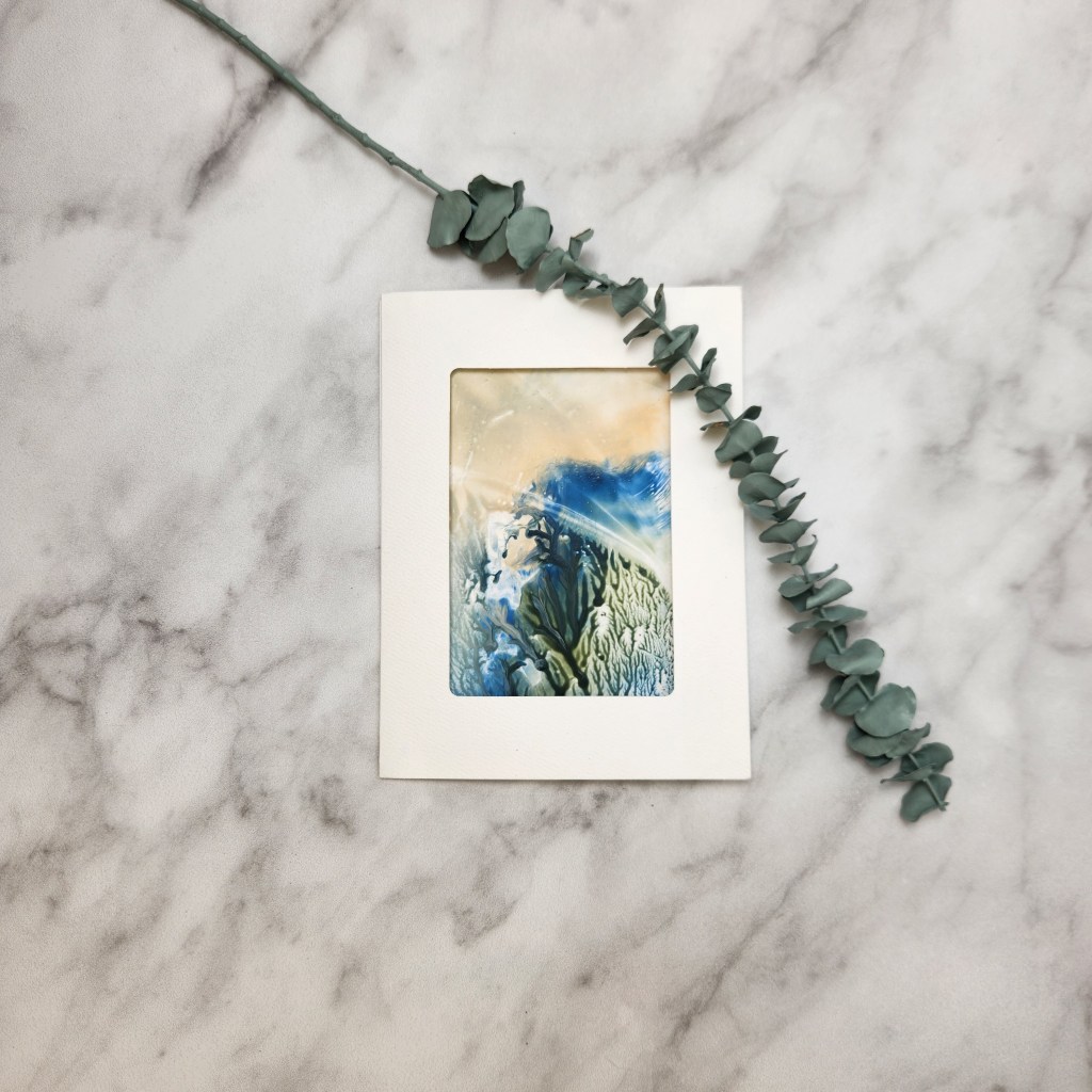 Original Encaustic Greeting Card #116
