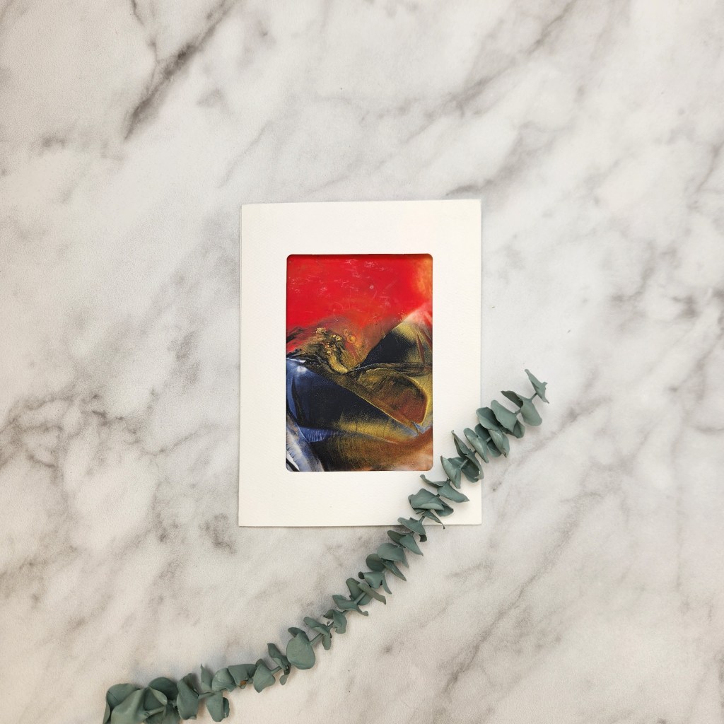 Original Encaustic Greeting Card #129