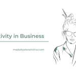 Half artist half creative business person portrait drawing, strategy and innovation underlie my thinking