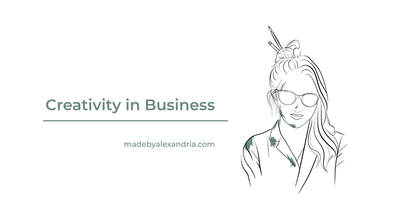 Half artist half creative business person portrait drawing, strategy and innovation underlie my thinking